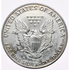USA, Liberty Silver Eagle 1993 dolár, 1 oz, 999 AG unca