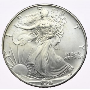 USA, Liberty Silver Eagle 1995 Dollar, 1 Unze, 999 AG Unze