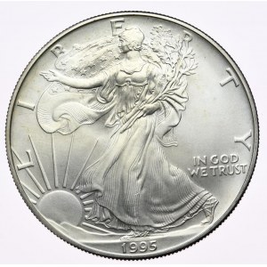 USA, Liberty Silver Eagle 1995 dolár, 1 oz, 999 AG unca