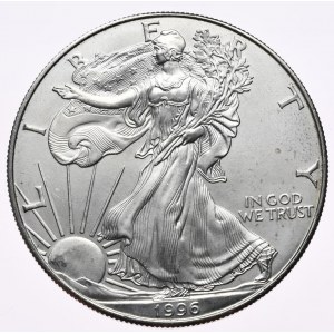 USA, Liberty Silver Eagle 1996 dollar, 1 oz, 999 AG ounce, rarest vintage