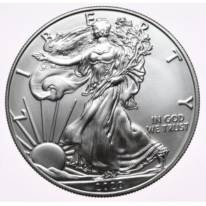 USA, dolar Liberty Silver Eagle 2020, 1 oz, uncja 999 AG