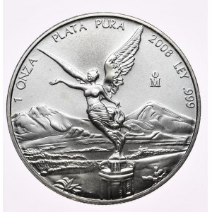 Meksyk, Libertad 2008, 1 oz, uncja 999 AG