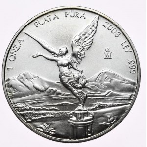 Meksyk, Libertad 2008, 1 oz, uncja 999 AG