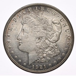 USA, Dollar 1921 Morgan, Philadelphia, patina