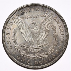 USA, dolar 1921 Morgan, Filadelfia, patyna