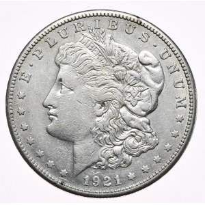USA, Dolar 1921 Morgan, San Francisco, vzácnější mincovna