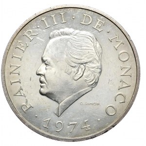 Monaco, 100 Franken 1974, 25. Jahrestag der Regentschaft von Fürst Rainer III.