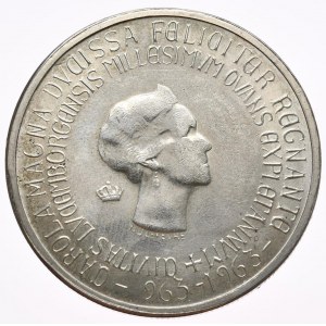 Luksemburg, 250 franków 1963, 1000 lat miasta Luksemburg