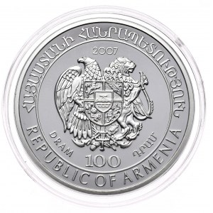 Armenia, 100 dram 2007, pstrąg
