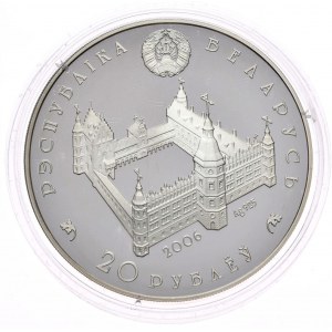 Białoruś, 20 rubli 2006, Zofia Holszańska, 33,62 g, Ag 925