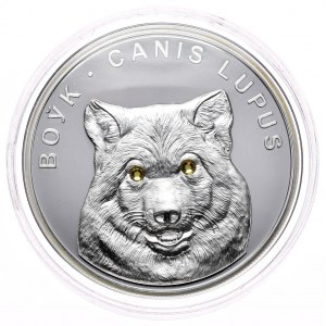 Bělorusko, 20 rublů 2007, Wolf, 1 oz, Ag 999 unce