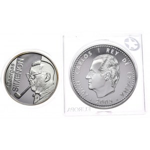 Set of 2 x 10 euros, Belgium 2003, Spain 2005