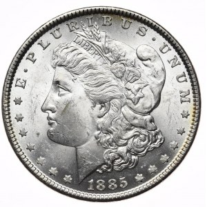 USA, dolár 1885 Morgan, Philadelphia