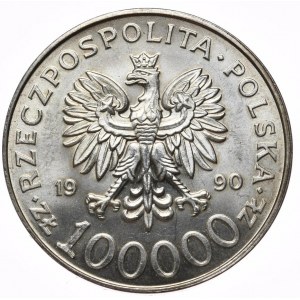 100 000 PLN 1990 Solidarita, typ A