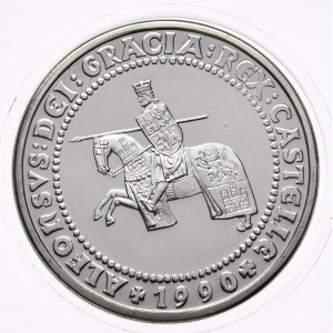 Španielsko, 5 Ecu, 1990. 1oz