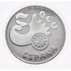 Hiszpania, 5 Ecu, 1990r. 1oz