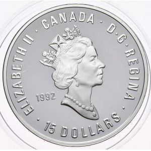 Kanada, 15 dolarów 1992, 100 lat nowożytnych igrzysk