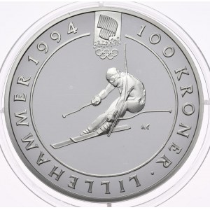Nórsko, 100 korún 1993, Hry v Lillehammeri, lyžovanie