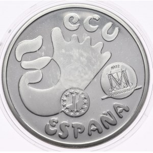 Hiszpania, 5 Ecu, 1992r. 1oz