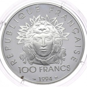 Francja, 100 Franków, 1994r. 1oz