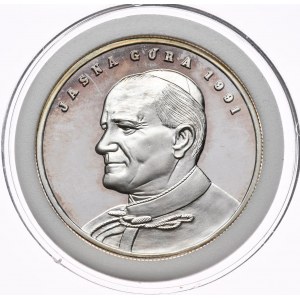 Medal John Paul II/Jasna Góra 1991, 1 oz, one ounce Ag 999
