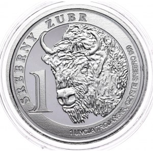 1 strieborný zubor 2012, 1 oz, Ag 999 unca, Mincovňa Plock