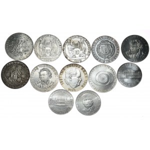Rakúsko, 50 a 25 šilingov, rôzne roky, spolu 12 kusov
