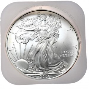 USA, Liberty Silver Eagle dollar 2008, 1 oz, 999 AG ounce, TUBA 20 pieces