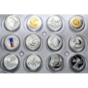 Set of 28 PLN 10 NBP pieces from 2004-2012.