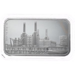 1oz tyčinka. Stříbrná mincovna, Battersea, uzávěr