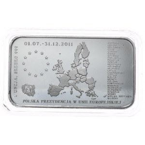 Sztabka 1oz. Srebrna Mennica, UE, kapsel (2)