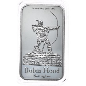 Tyčinky 1oz. (2ks Robin Hood), stříbrná mincovna, uzávěr (15)