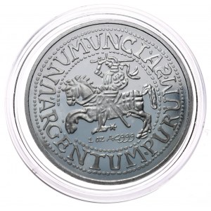 Litevský půlpenny Zikmunda Augusta, 1 oz, unce Ag 999 (2)