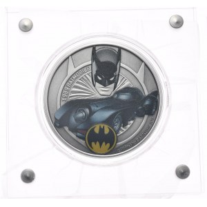 Niue 2021, Batmobil z 1989 r., 1 oz, uncja Ag 999