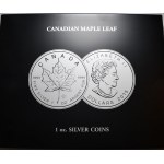 Kanada, 2020 Maple Leaf, 1 oz, 1 oz Ag 999 - 20 kusů v originální kazetě
