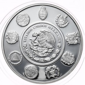 Mexiko, 5 Peso, 2008. 1 Unze, Sehr selten