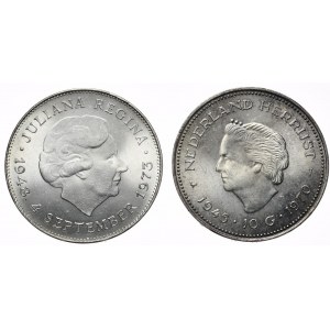 Holandia, 10 Guldenów, 2szt. 1970r. 1973r.