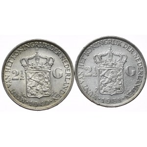 Holandia, 2,5 Guldena, 2szt. 1940r. 1931r.