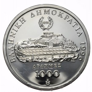 Řecko, 1000 drachem, 1996. 1oz. (1)