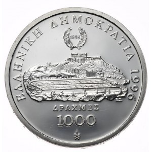 Řecko, 1000 drachem, 1996. 1oz. (3)