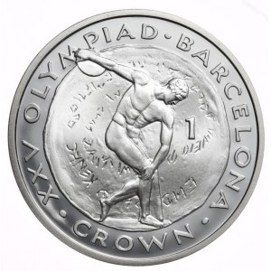 Gibraltar, 1Korona, 1992r.