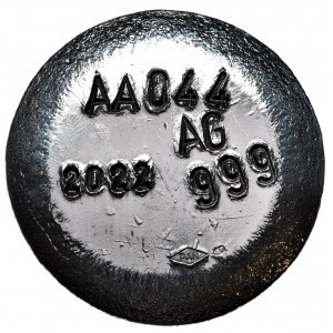 Mr. Nacocito button, Ag 999, 2.89 oz