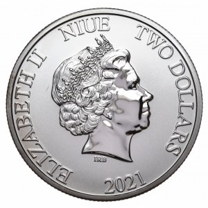 Niue, Piraci z Karaibów 2021, 1 oz, uncja 999 AG