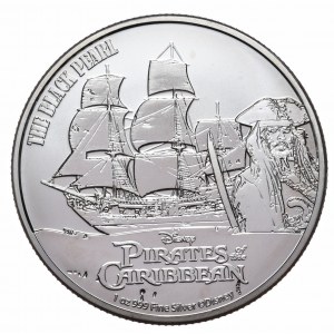 Niue, Piraci z Karaibów 2021, 1 oz, uncja 999 AG