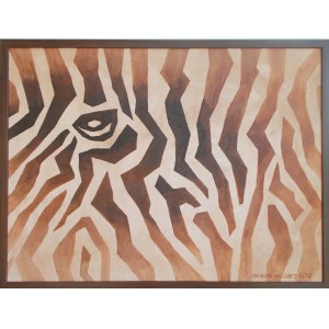 Danuta Niklewicz, Brown Zebra composition, 2017
