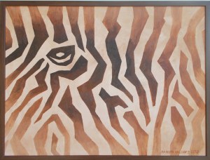 Danuta Niklewicz, Brown Zebra composition, 2017