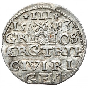 Stefan Batory, trojak 1583, Ryga