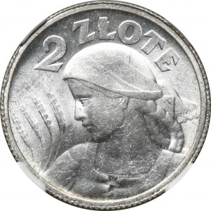 II Rzeczpospolita, Kłosy, 2 złote 1924, Paryż