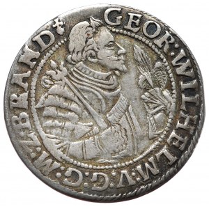 Prusy Książęce, Jerzy Wilhelm, ort 1622, Królewiec, popiersie bez mitry