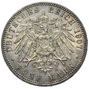 Germany, Prussia, 5 marks 1907 A, Berlin